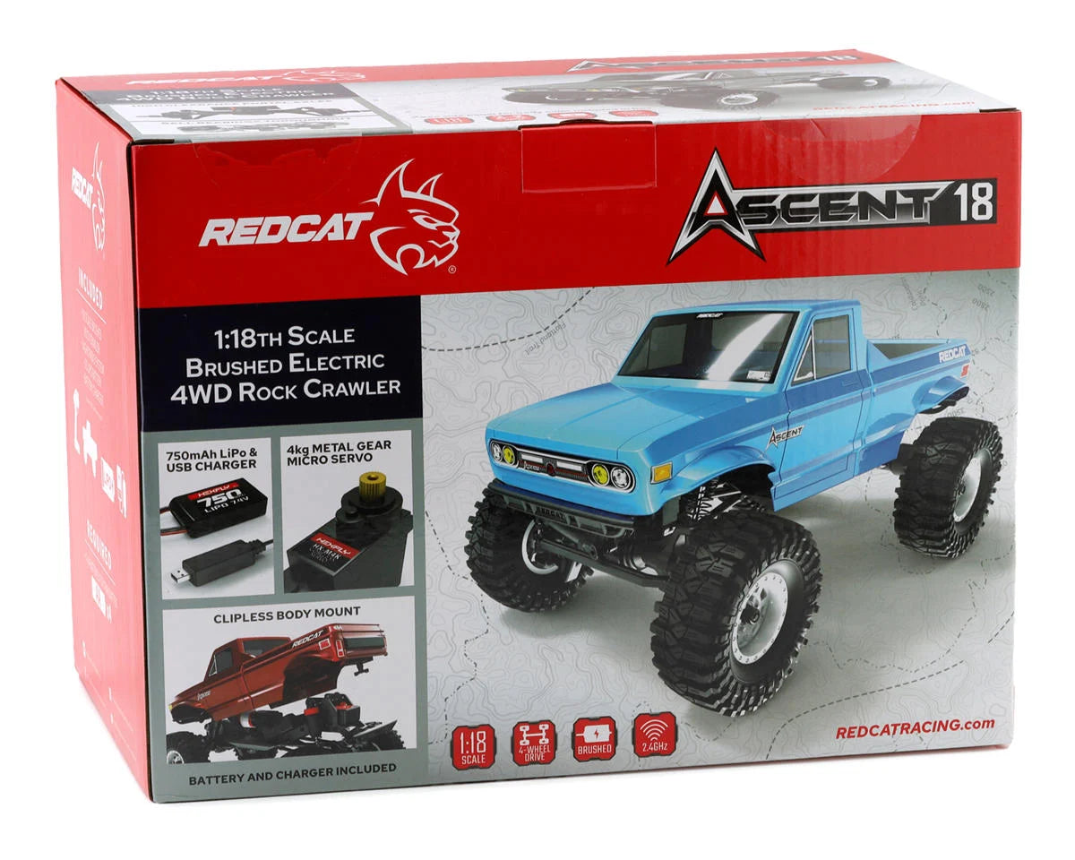 Redcat Ascent-18 1/18 4WD RTR Rock Crawler (Graphite)