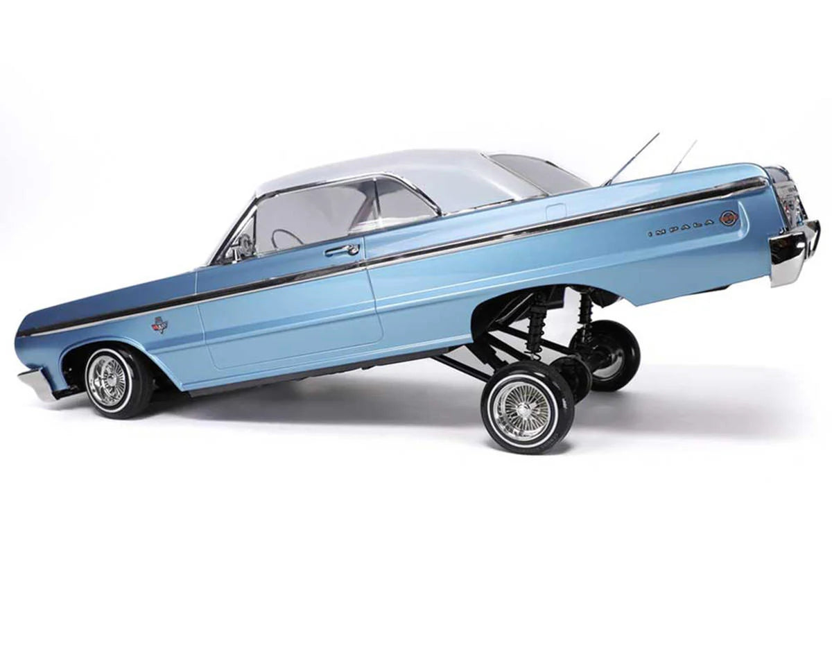 Redcat SixtyFour Chevrolet Impala 1/10 RTR Scale Hopping Lowrider (Blue/White)