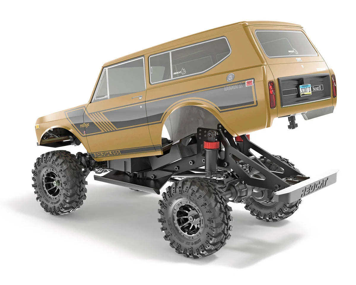 Redcat Ascent-18 International Scout II 1/18 4WD RTR Brushless Rock Crawler (Gold) w/2.4GHz Radio, Battery & Charger (Copy)