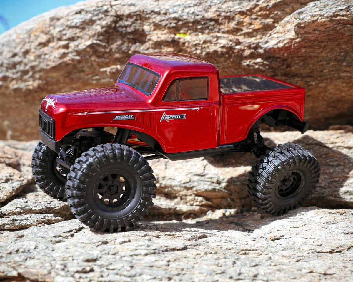 Redcat Ascent-18 1/18 4WD RTR Brushed Rock Crawler (Red)