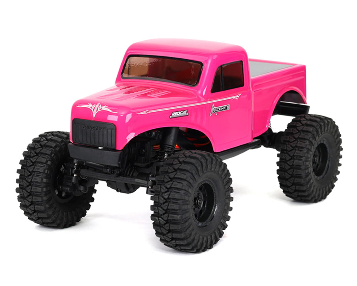 Hot Pink Rtr Redcat Ascent-18 1/18 4WD RTR Brushed Rock Crawler (Pink)