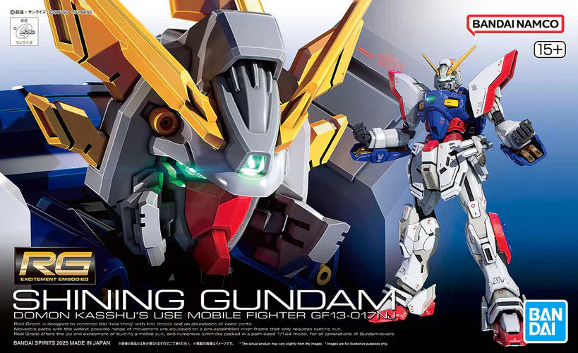 Bandai 1/144 RG Shining Gundam "G Gundam" Plastic Model Kit