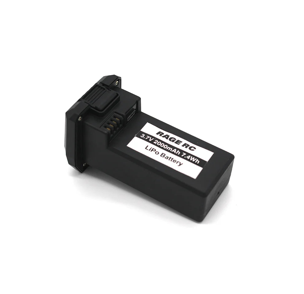 Rage RC 3.7V 1S 2000mAh Stinger 3.0 Lipo Battery w/Case