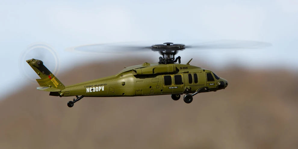 Rage RC Hero-Copter BL 4-Blade RTF Helicopter (Army)
