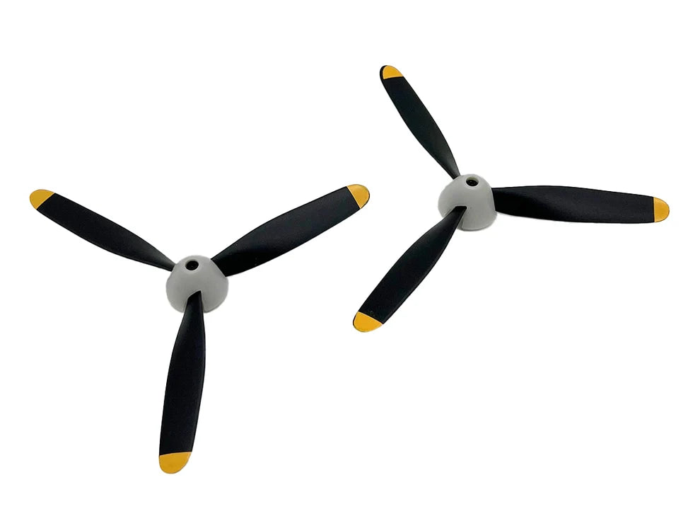 Rage RC 3-Blade Propeller & Spinner (2); Zero