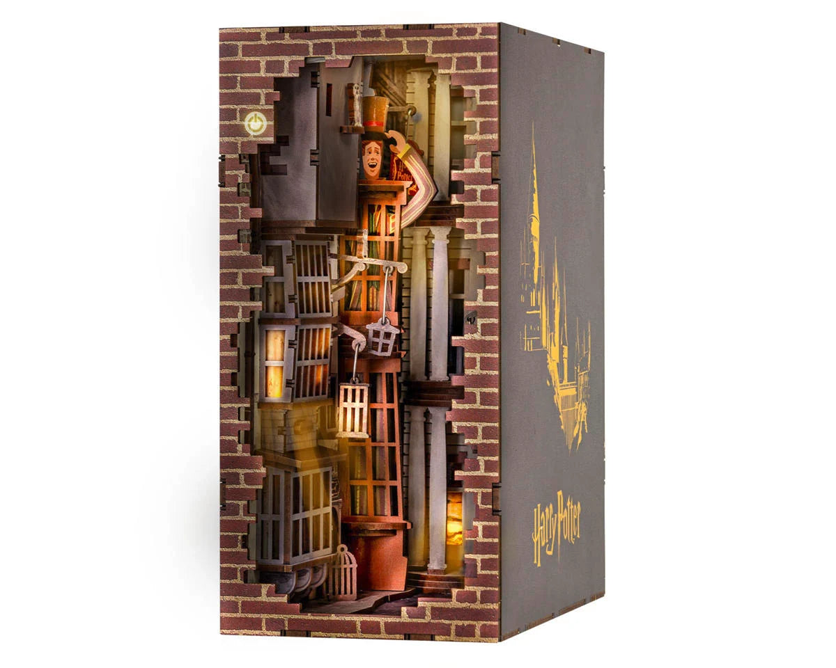 Revell Tiny Adventures Harry Potter™ "Diagon Alley™" 3D Wooden Book Nook Model Kit w/LED Lights