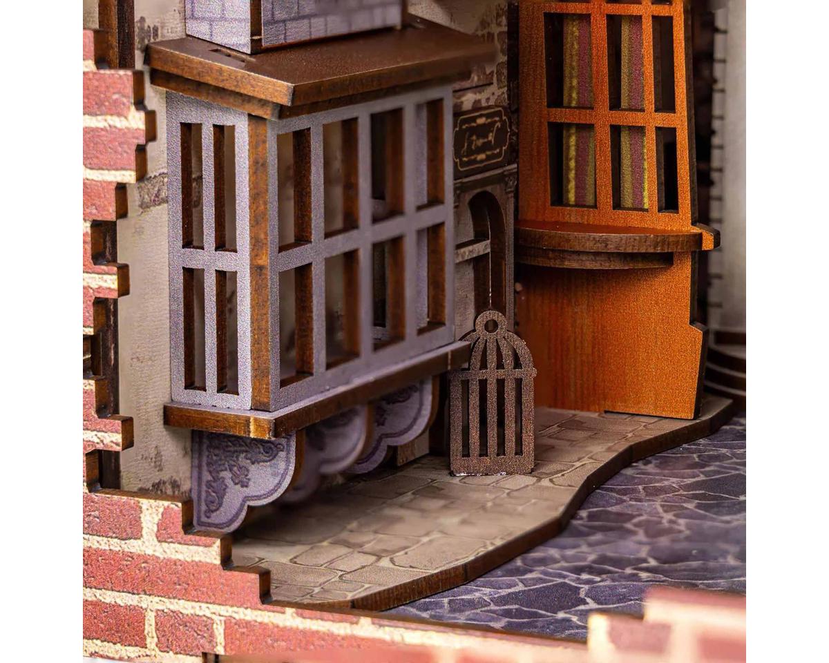 Revell Tiny Adventures Harry Potter™ "Diagon Alley™" 3D Wooden Book Nook Model Kit w/LED Lights