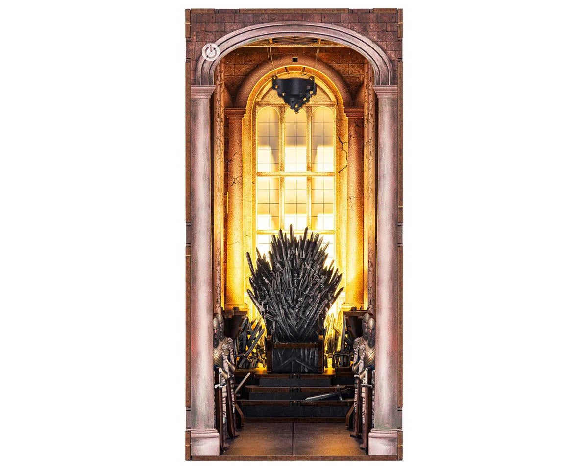 Revell Tiny Adventures Game of Thrones House of the Dragon "Iron Throne" 3D Wooden Book Nook Model Kit w/LED Lights