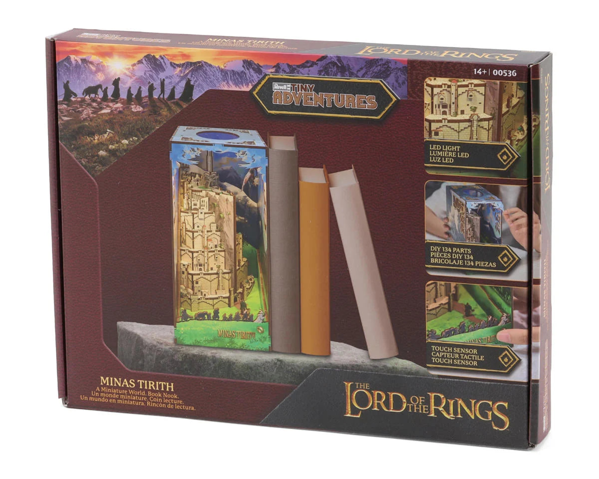 Revell Tiny Adventures Lord of the Rings™ "Minas Tirith" 3D Wooden Book Nook Model Kit w/LED Lights