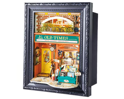 Robotime Old Times Bookstore Miniature 3D Wooden Model Kit