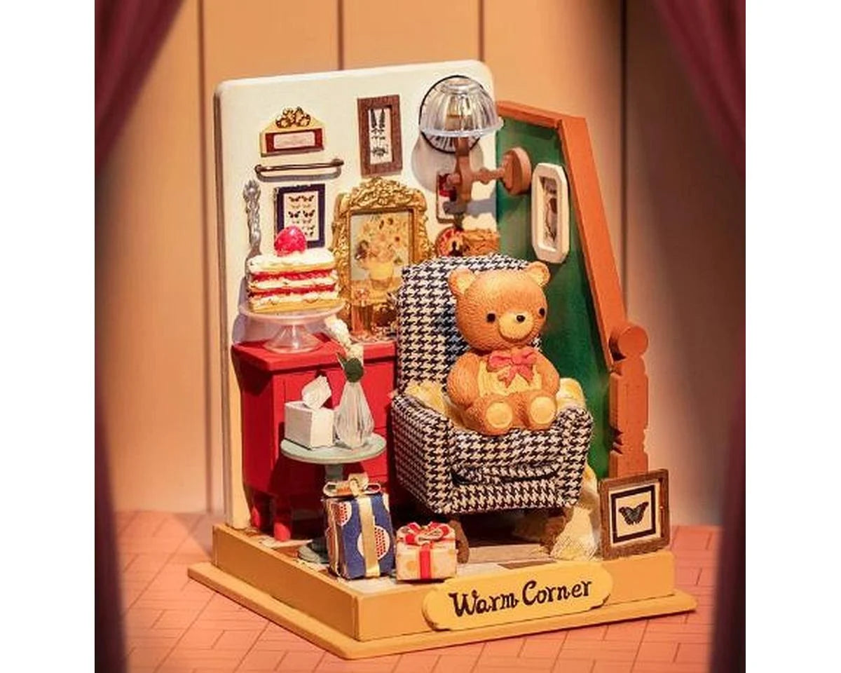 Robotime Rolife Holiday Living Room DIY Miniature House