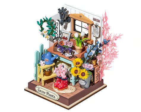 Robotime Rolife Dreaming Terrace Garden DIY Miniature House Model Kit