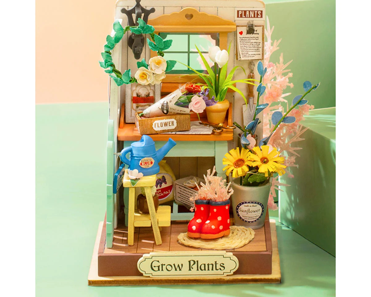 Robotime Rolife Dreaming Terrace Garden DIY Miniature House Model Kit