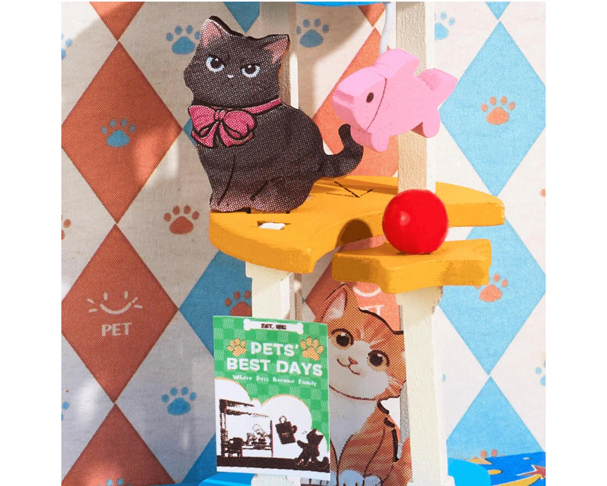 Robotime Rolife Mini Store Pawfect Pet Shop DIY Miniature 3D Wooden Model Kit