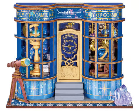 Robotime Rolife Mini Store Magic Astronomy Shop DIY Miniature 3D Wooden Model Kit