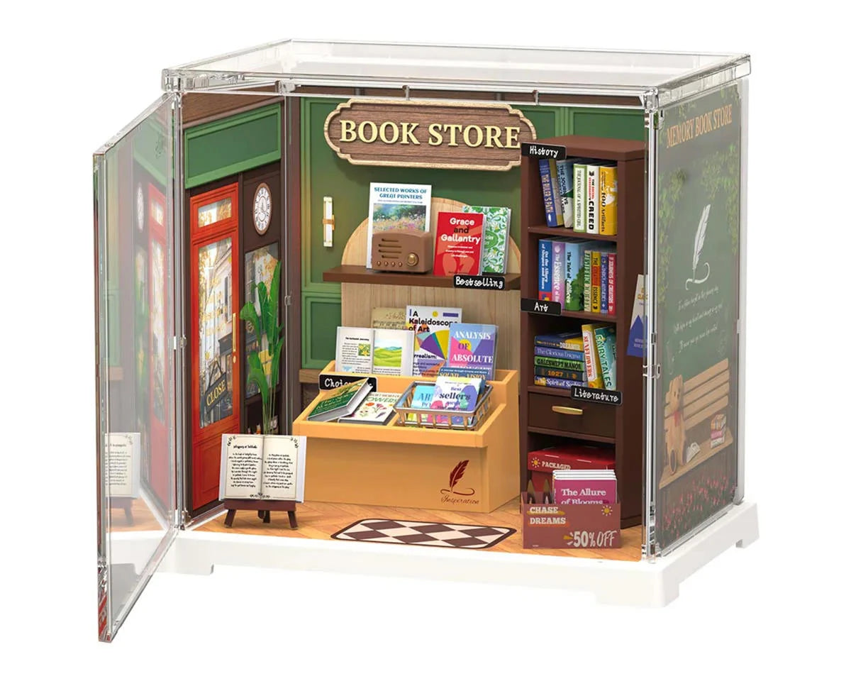 Rolife Memory Book Store DIY Super Creator Miniature House Kit