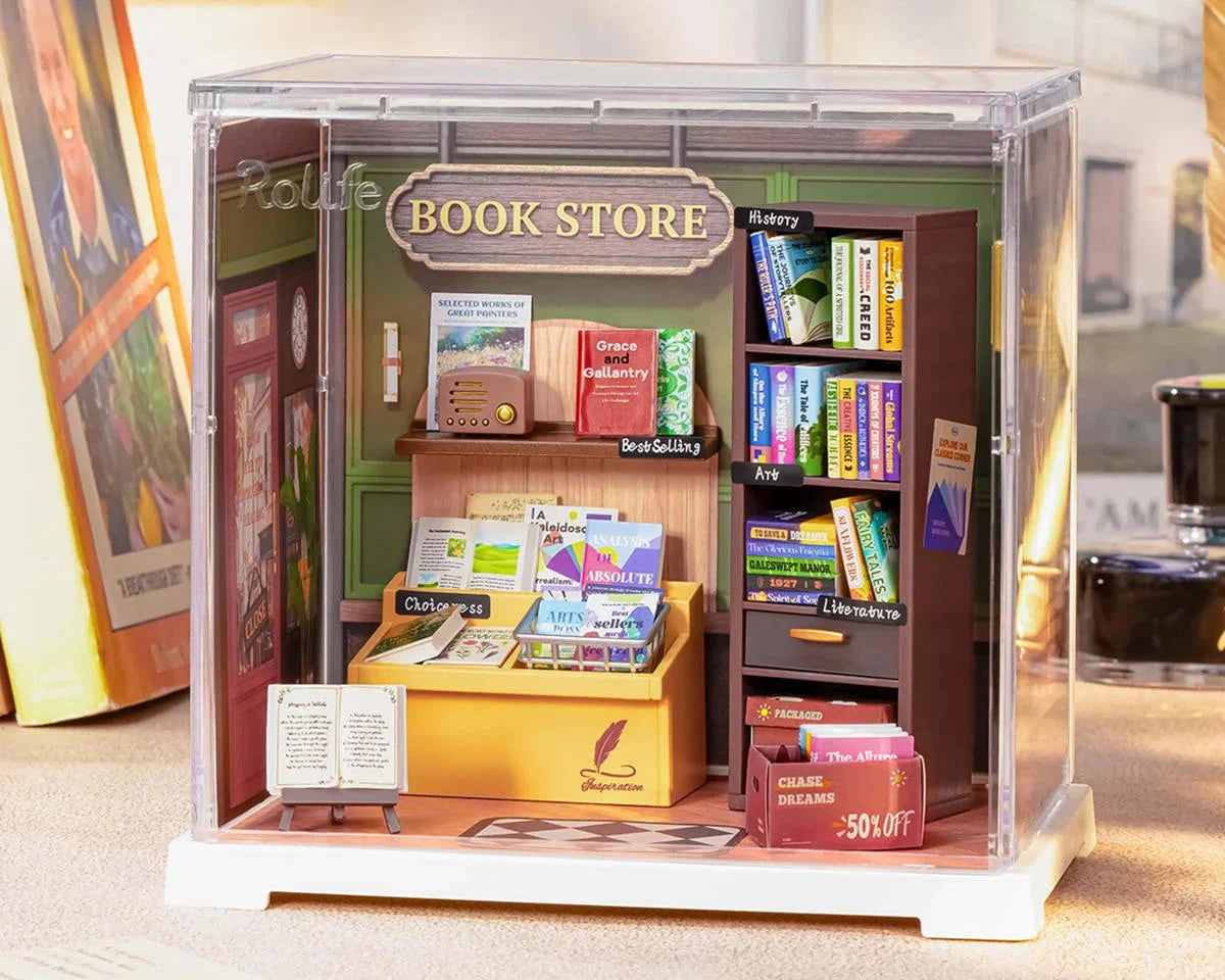 Rolife Memory Book Store DIY Super Creator Miniature House Kit