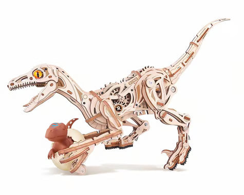 Robotime ROKR Velociraptor Mechanical DIY Miniature 3D Wooden Model Kit