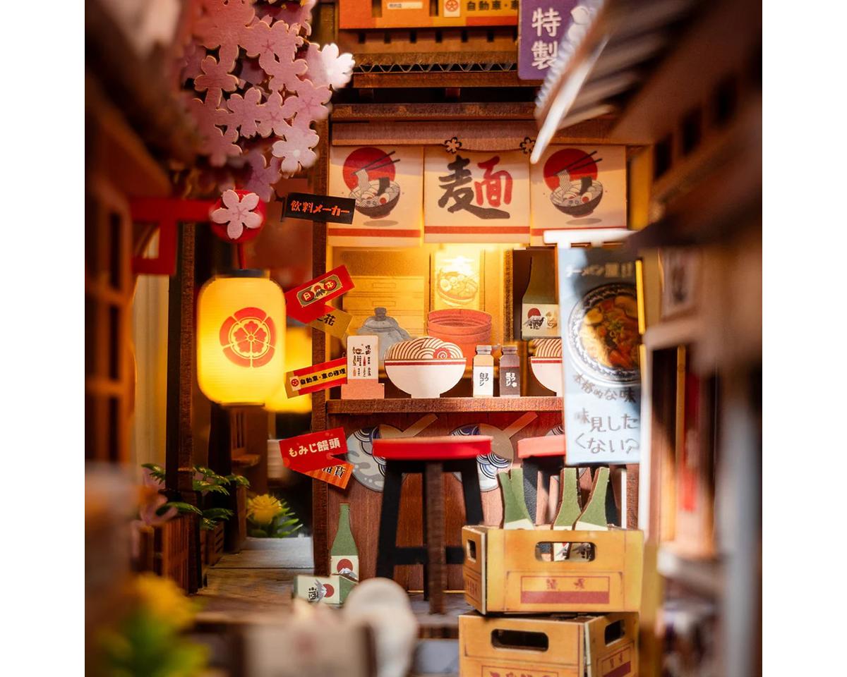 Rolife Sakura Wine Alley DIY Book Nook Shelf Insert Kit