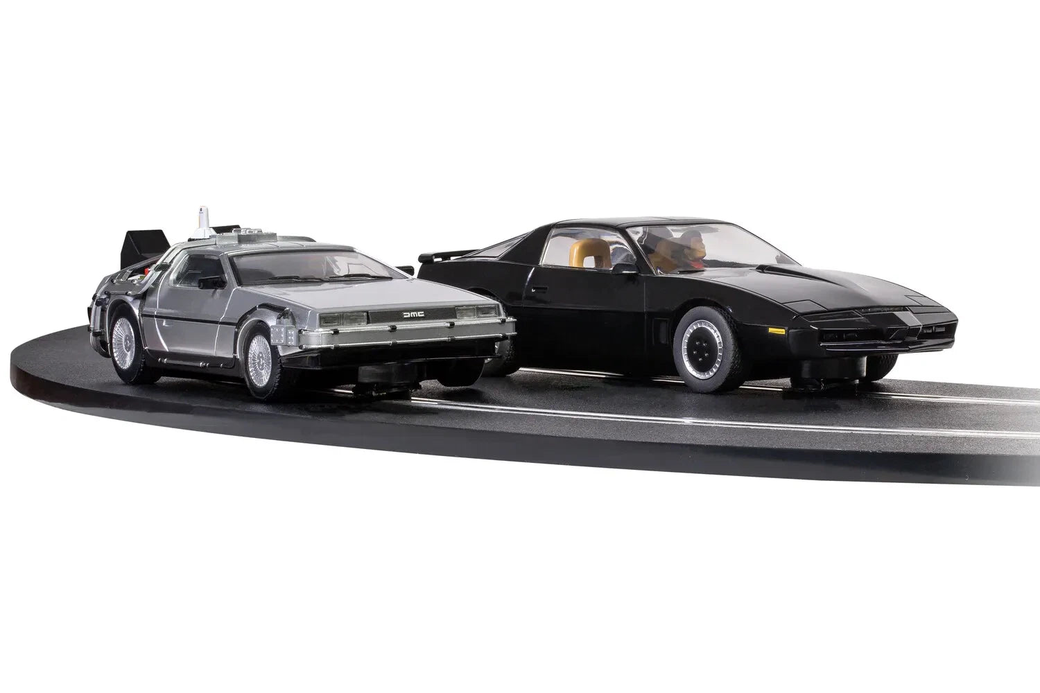 Scalextric 1980s TV Back to the Future vs. Knight Rider Slot Car Racing Track Set