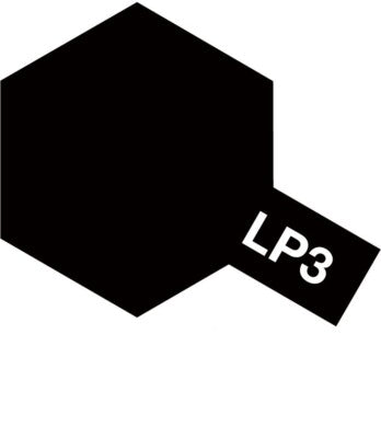 Tamiya Lacquer Paint LP-3 Flat Black (10mL)