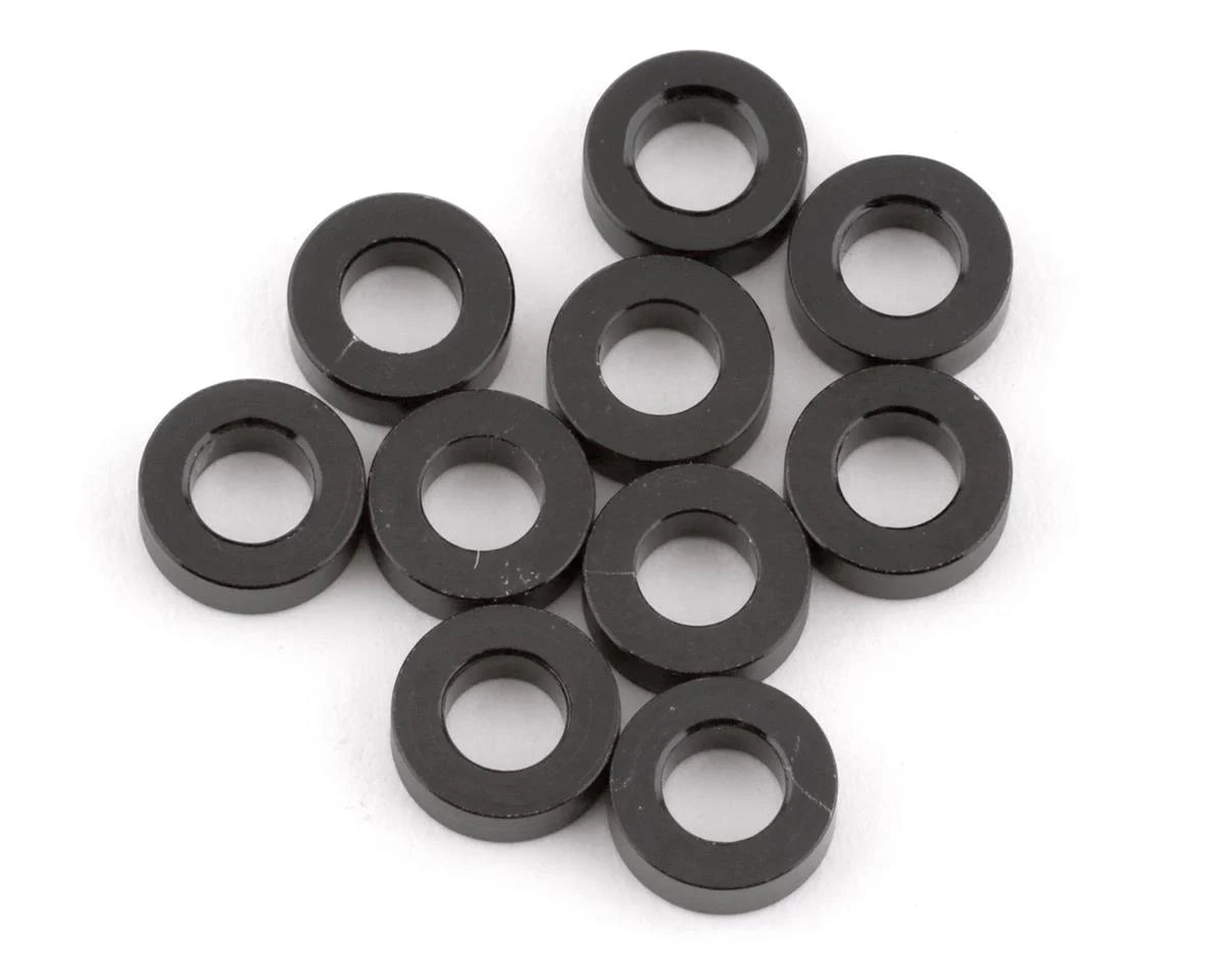 Schumacher 3mm Alloy Washers (Black) (10) (2.00mm)