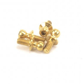 Schumacher Titanium Ball Stud low (short) 4.3x6mm (4)