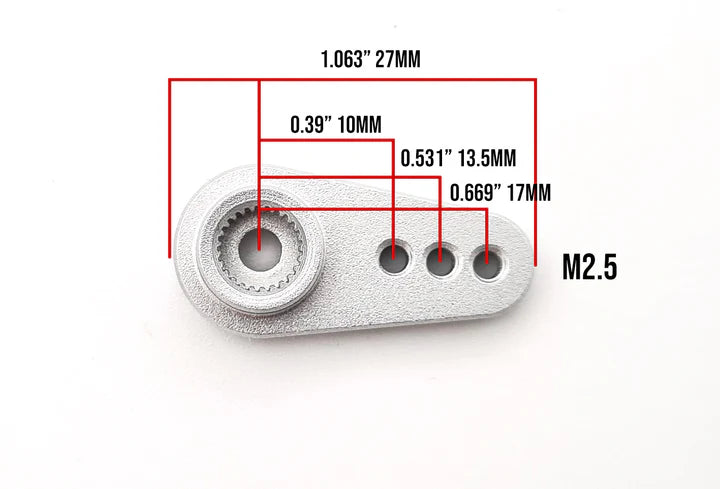 Jevries Servo Horn for SuperPump Servo (Silver)
