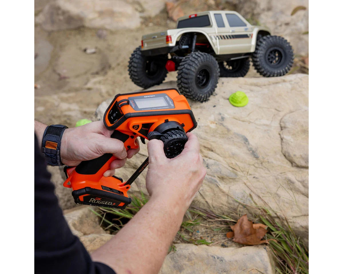 Spektrum RC DX Rugged+ 12-Channel DSMR+ Surface Radio (Transmitter Only) (Orange)