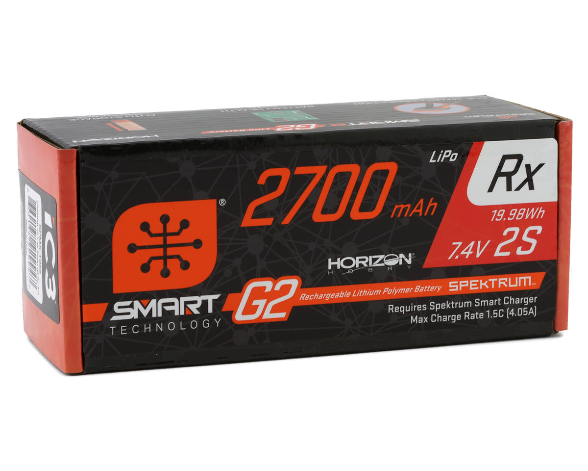Spektrum RC 2S Smart G2 Receiver LiPo 15C Battery Pack (7.4V/2700mAh) w/IC3 Connector