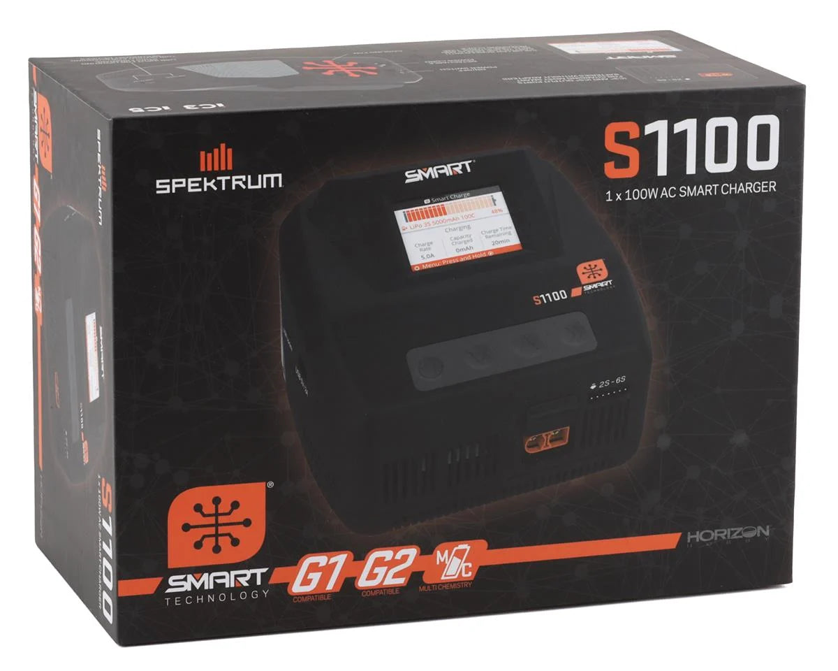 Spektrum RC S1100 G2 AC Smart Charger (6S/12A/100W)