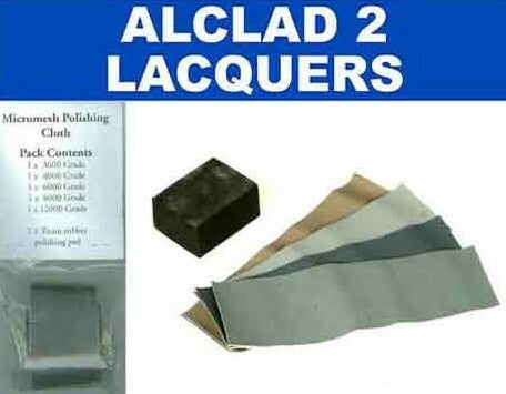 Micromesh Polishing Cloth Set (5 diff grades and rubber support block)