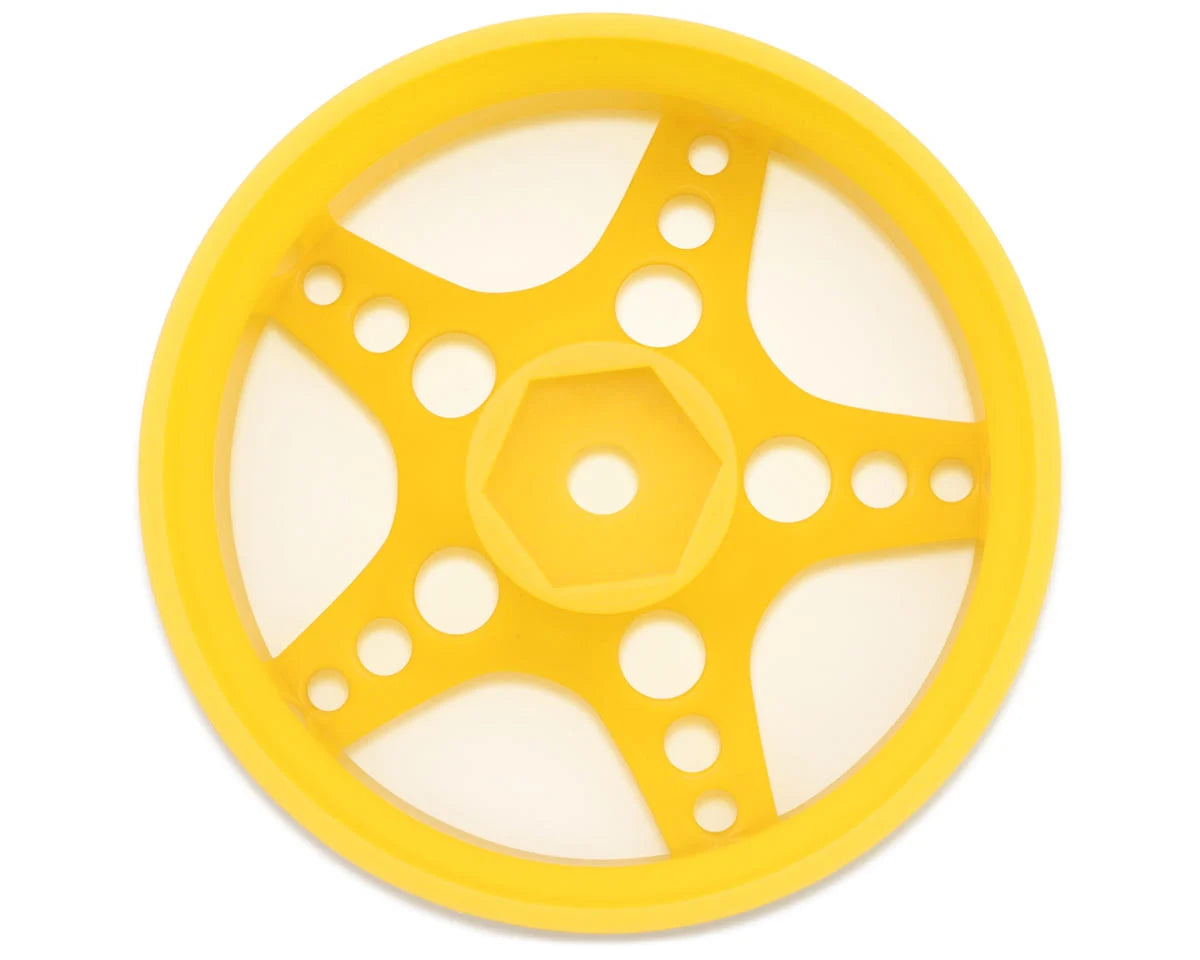 24K RC Technology 1/10 R-Fighter Drift Wheels (Yellow) (2) (6mm Offset) w/12mm Hex