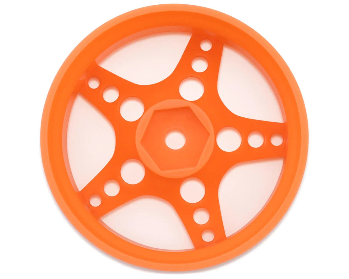 24K RC Technology 1/10 R-Fighter Drift Wheels (Orange) (2) (8mm Offset) w/12mm Hex