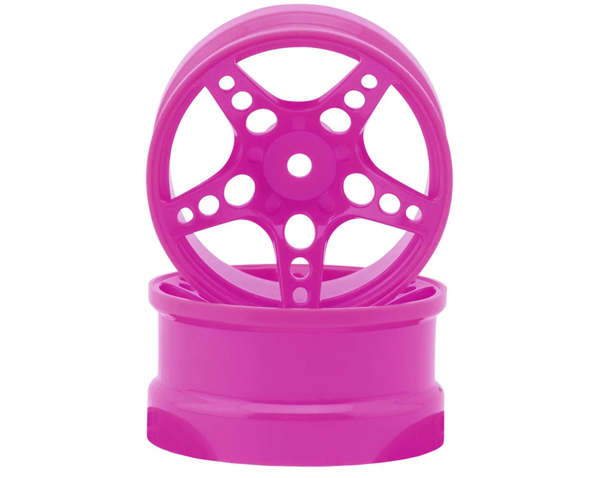 24K RC Technology 1/10 R-Fighter Drift Wheels (Purple) (2) (6mm Offset) w/12mm Hex