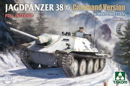 Takom 1/35 Jagdpanzer 38t Command Tank Full Interior Model Kit