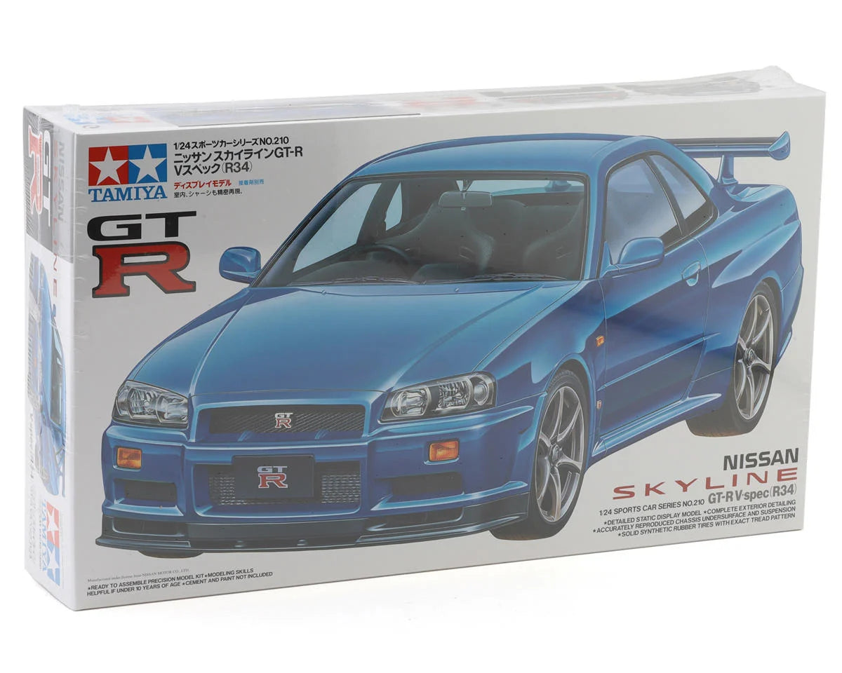 Tamiya 1/24 Nissan Skyline GT-R V-spec (R34) Plastic Model Kit