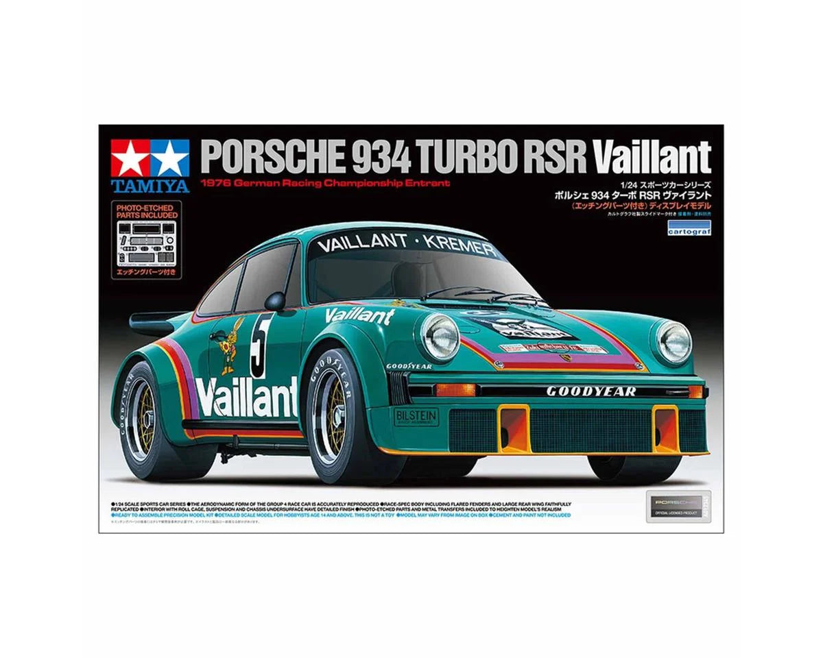 Tamiya 1/24 Porsche 934 Turbo RSR Vaillant Limited Plastic Model Kit