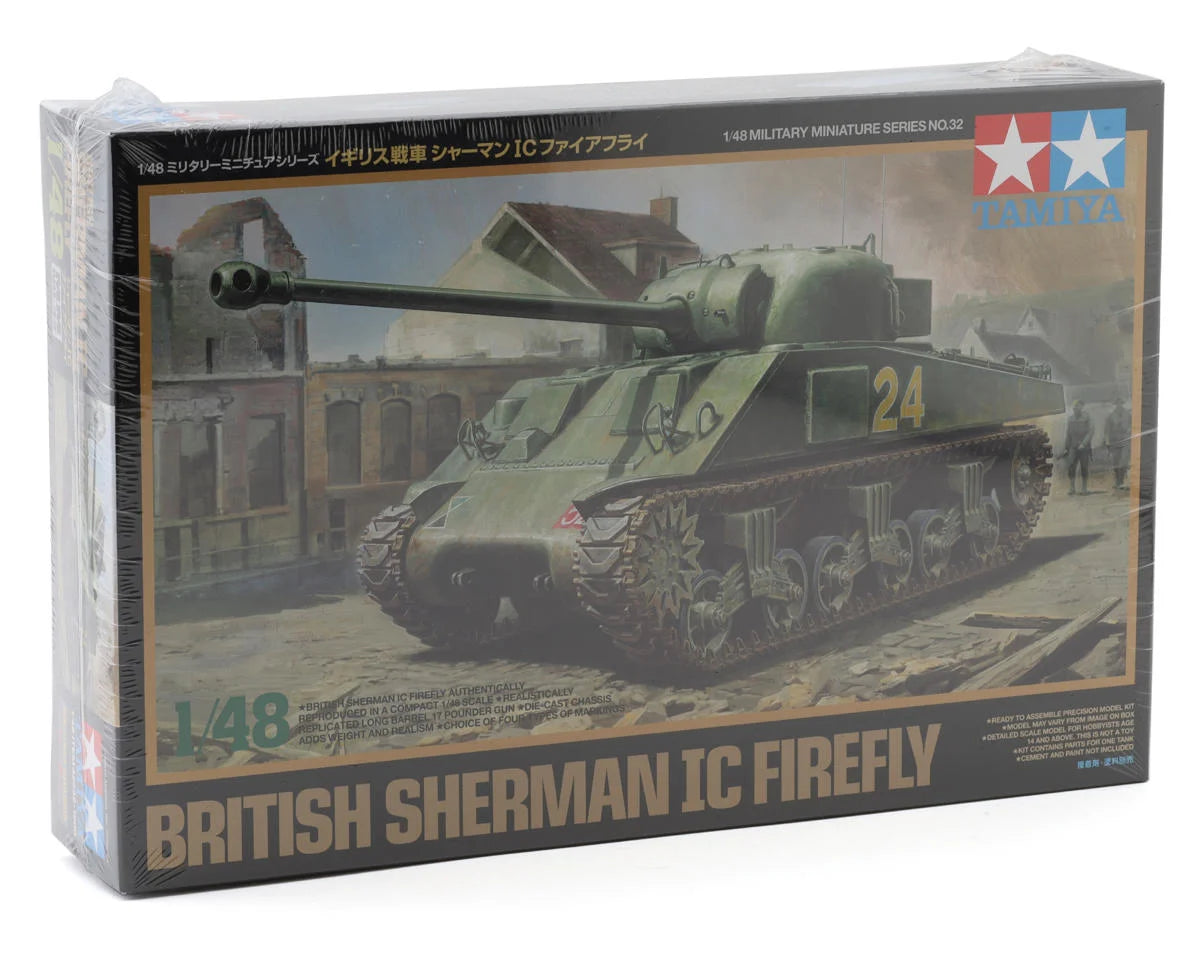 Tamiya 1/48 British Sherman IC Firefly Tank Plastic Model Kit
