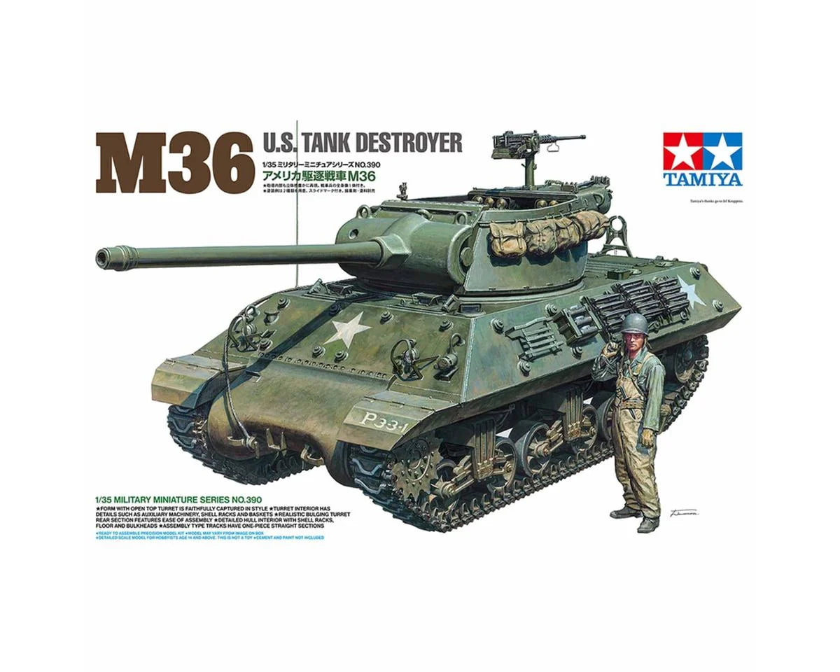 Tamiya 1/35 M36 U.S. Tank Destroyer Plastic Model Kit