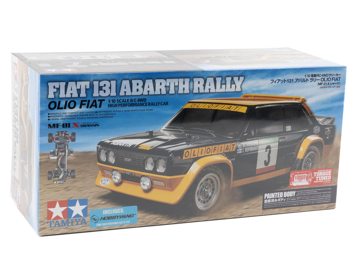 Tamiya Fiat 131 Abarth Rally 1/10 4WD Electric Rally Car Kit (MF-01X) (Limited Edition Painted Body)
