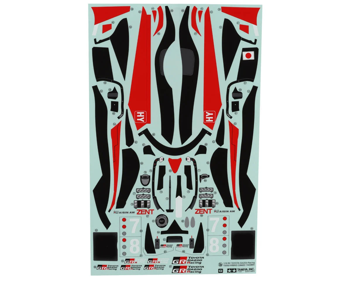 Tamiya Toyota Gazoo TS050 Hybrid Race Car Body Set (Clear)