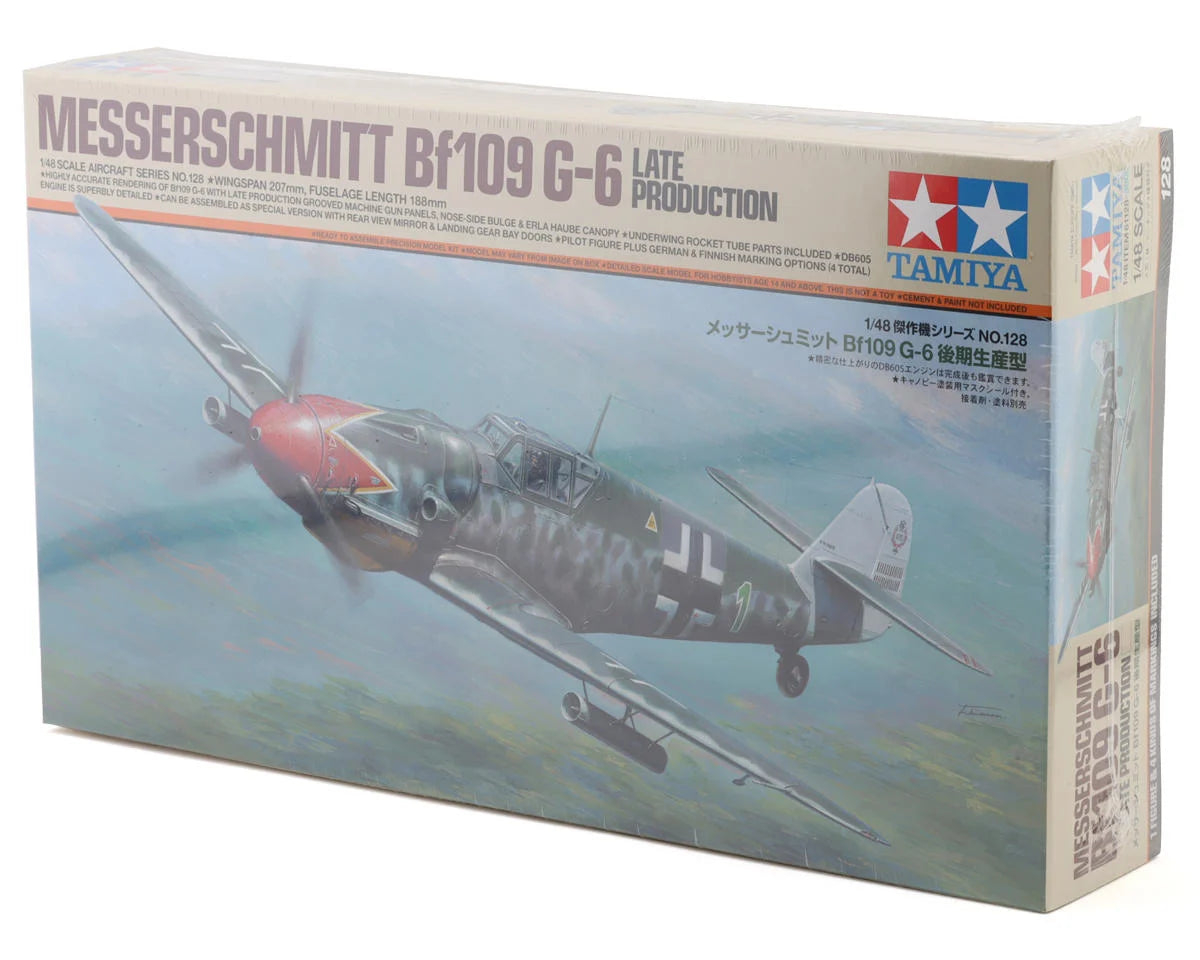 Tamiya 1/48 Bf109 G-6 Late Production Plastic Model Kit