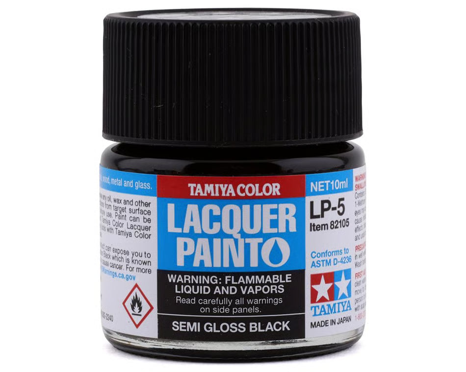 Tamiya Lacquer Paint LP-5 Semi Gloss Black (10mL)