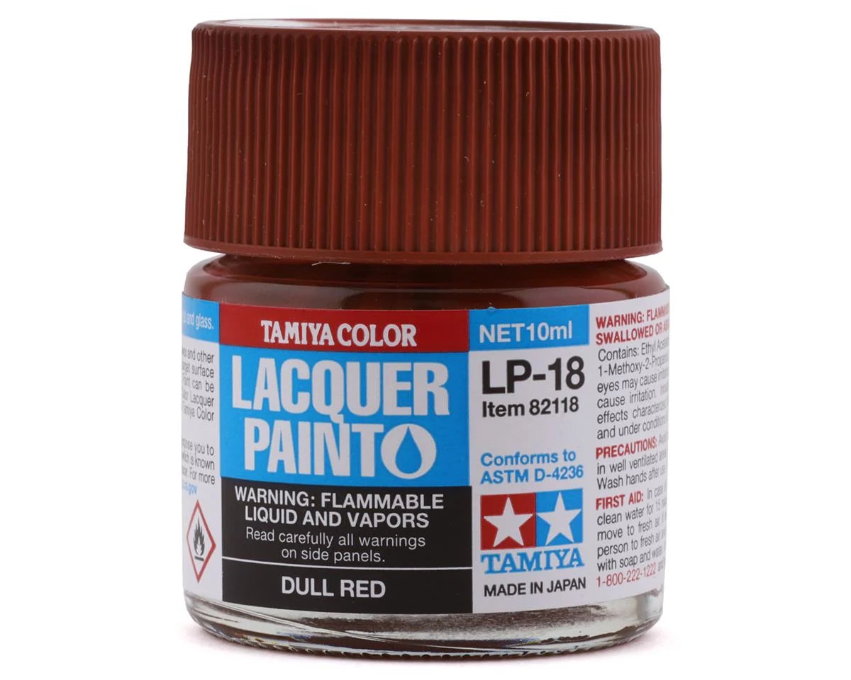 Tamiya Lacquer Paint LP-18 Dull Red (10mL)