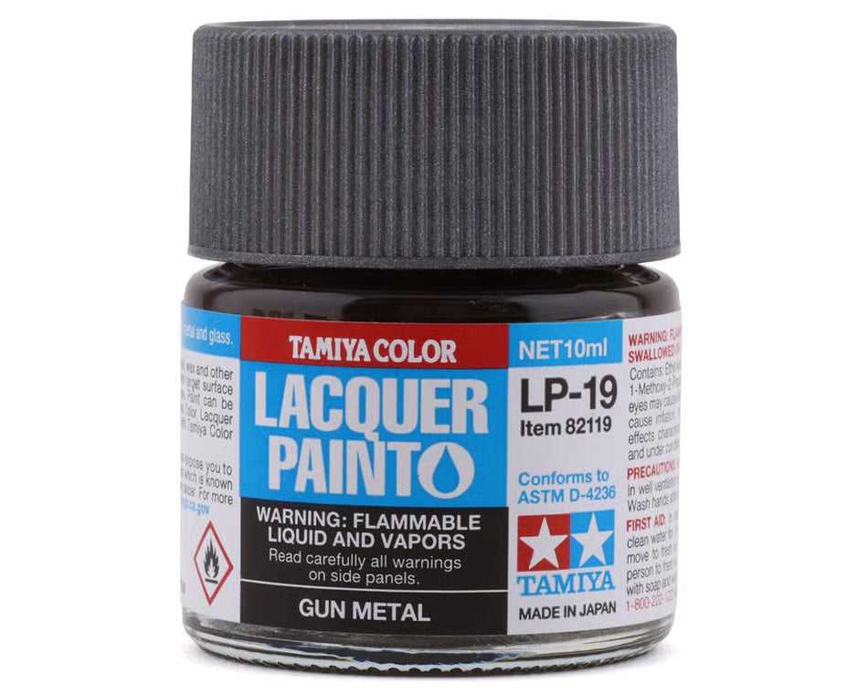 Tamiya Lacquer Paint LP-19 Gun Metal (10mL)