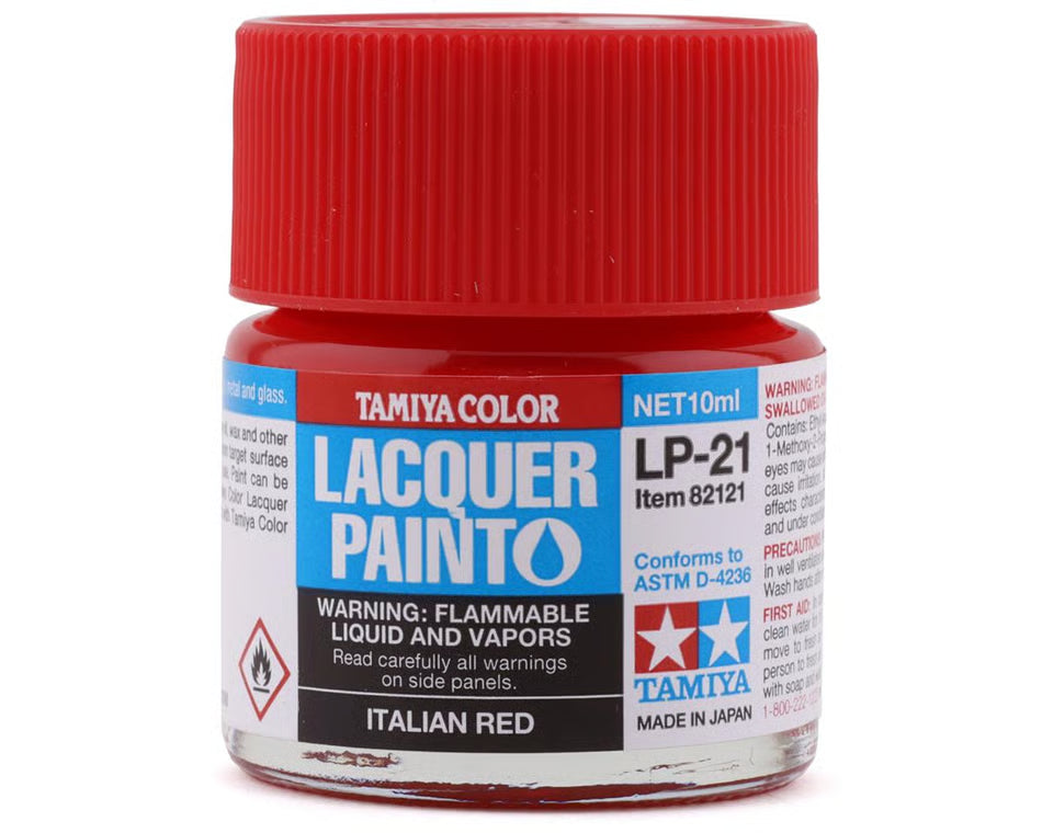 Tamiya Lacquer Paint LP-21 Italian Red (10mL)