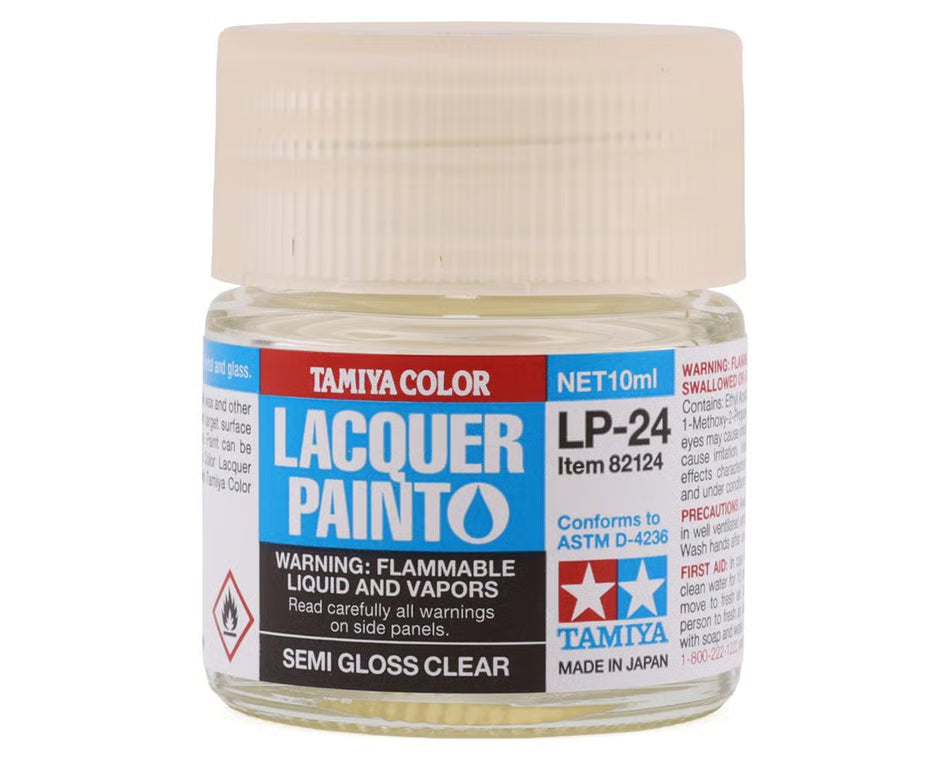 Tamiya Lacquer Paint LP-24 Semi Gloss Clear (10mL)