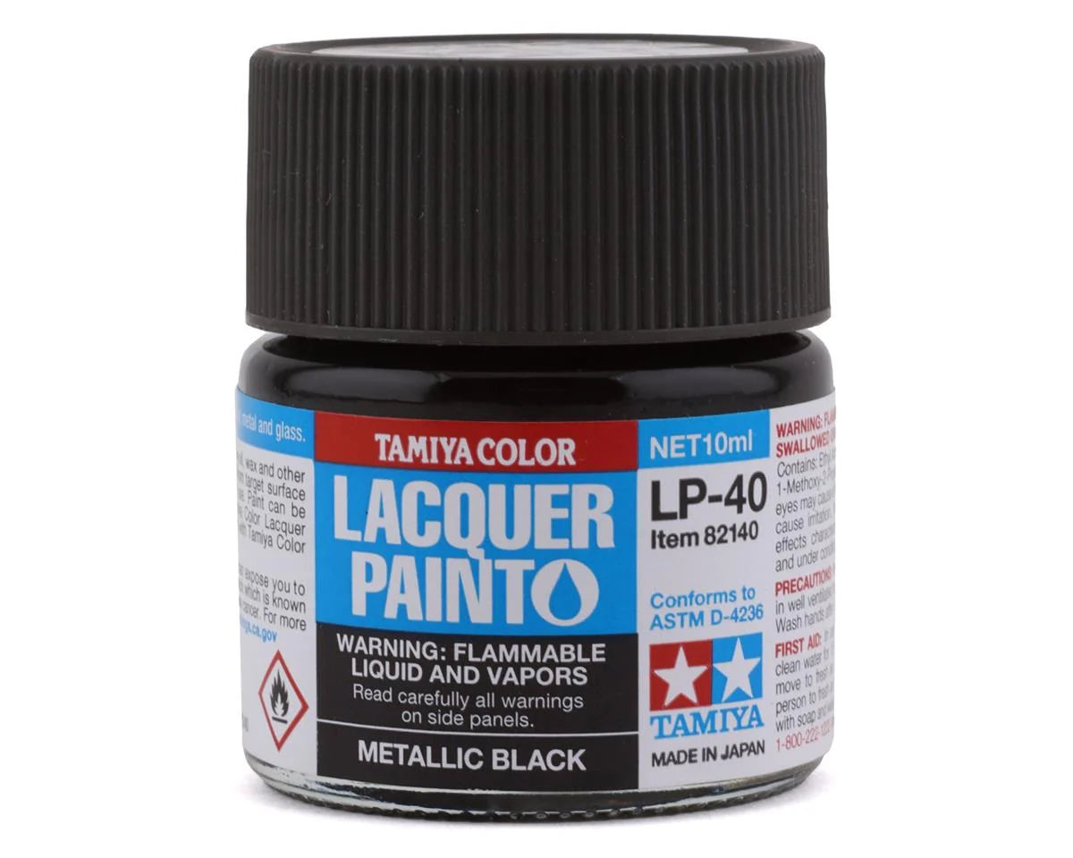 Tamiya Lacquer Paint LP-40 Metallic Black (10mL)