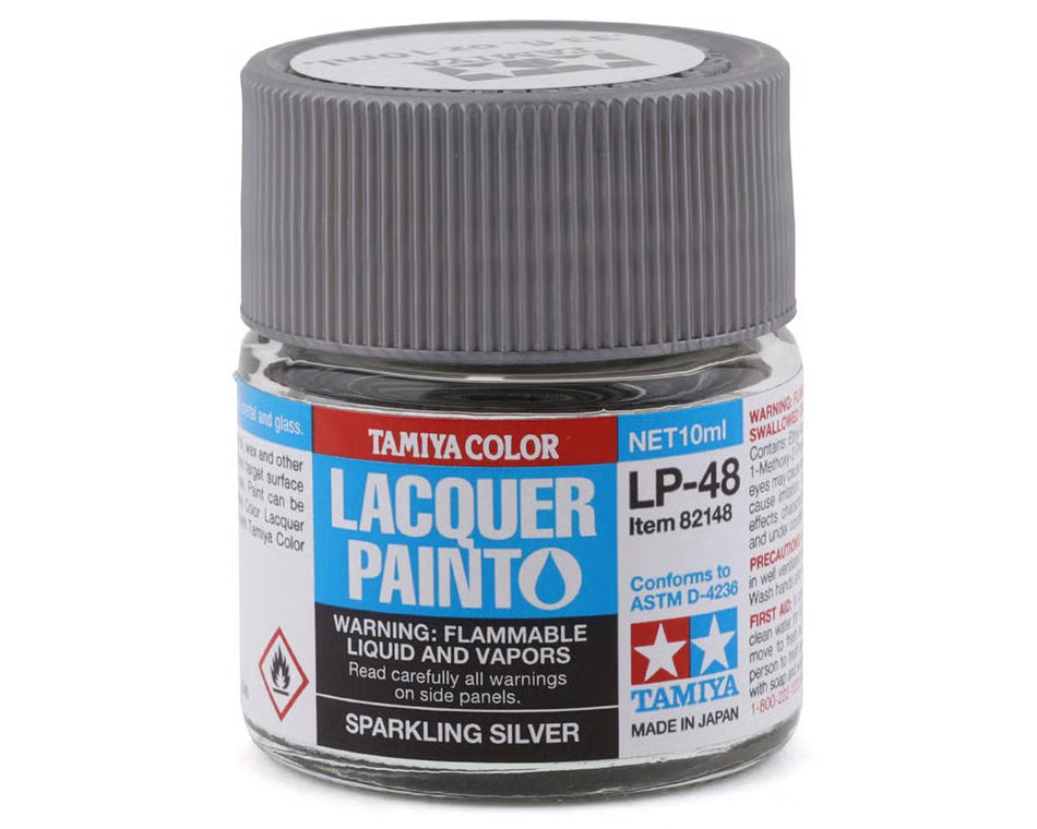 Tamiya Lacquer Paint LP-48 Sparkling Silver (10mL)